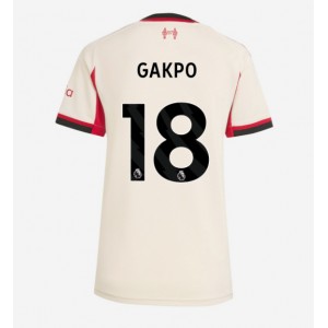 Fotbalové Dres Liverpool Cody Gakpo #18 Dámské Venkovní Oblečení 2025-26 Krátký Rukáv